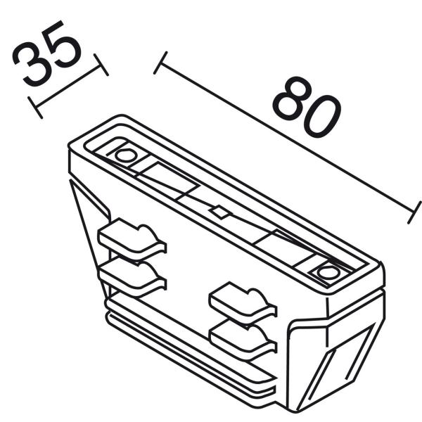 UNIÓN CON CONTACTO TRACK BLANCO