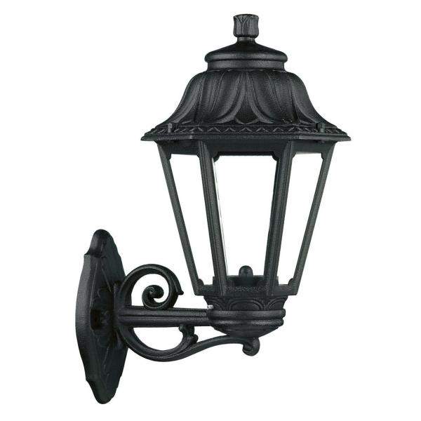 APLIQUE CLSICO INDURA MINI 6 IP55 E27 42W NEGRO