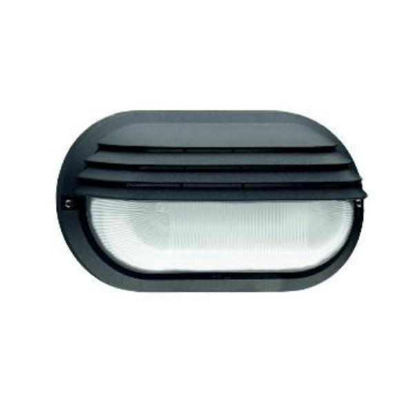 APLIQUE FAR OVAL SMALL IP44 E27 12W NEGRO