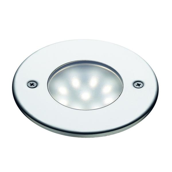 EMPOTRABLE SUELO 9 LEDS BLANCO DIFUSOR POLICARBONATO NAT-LED CROMO