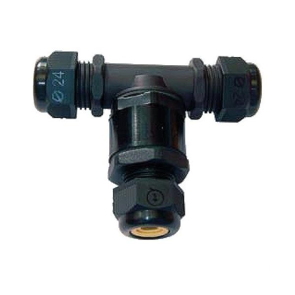 CONECTOR DOBLE PARA CABLE-MANGUERA 5-13mm