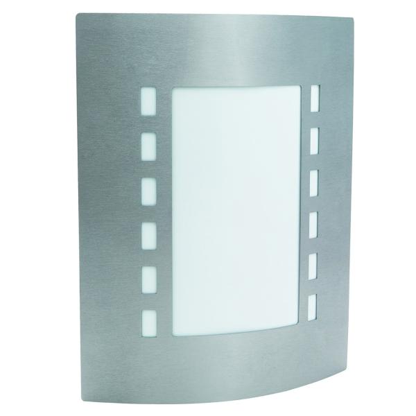 APLIQUE PARED GREGAL IP44 E-27 60W INOXIDABLE