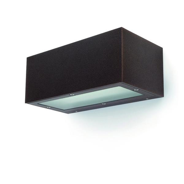 APLIQUE ISORA IP65 E-27 1EM ALUMINIO/BLANCO