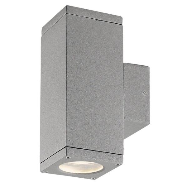 APLIQUE CUB IP54 GU10 2x35W GRIS