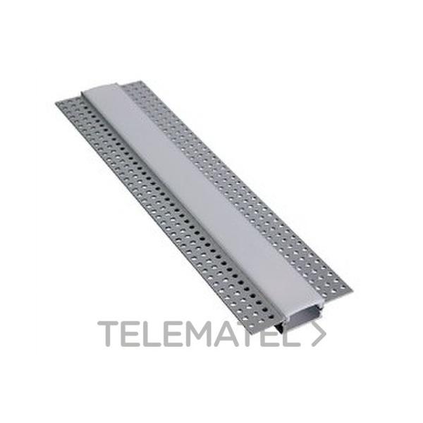 PERFIL DE ALUMINIO PARA MONTAJE EN YESO 2m