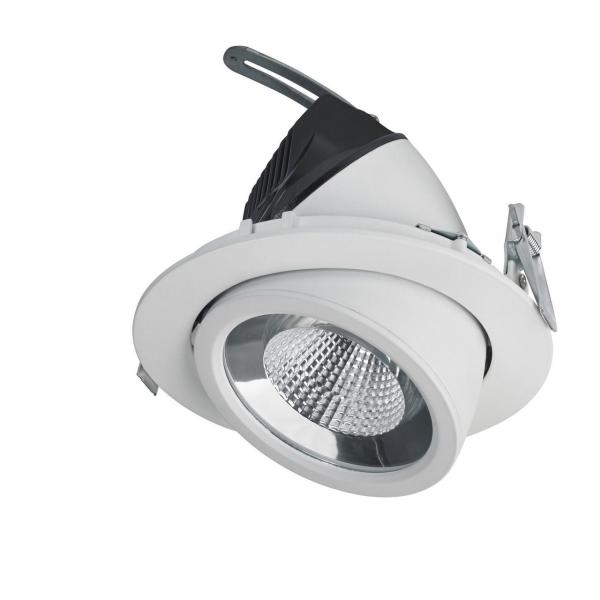 EMPOTRABLE MINI LUNA REDONDO BASCULANTE 38W LED MEAT BLANCO