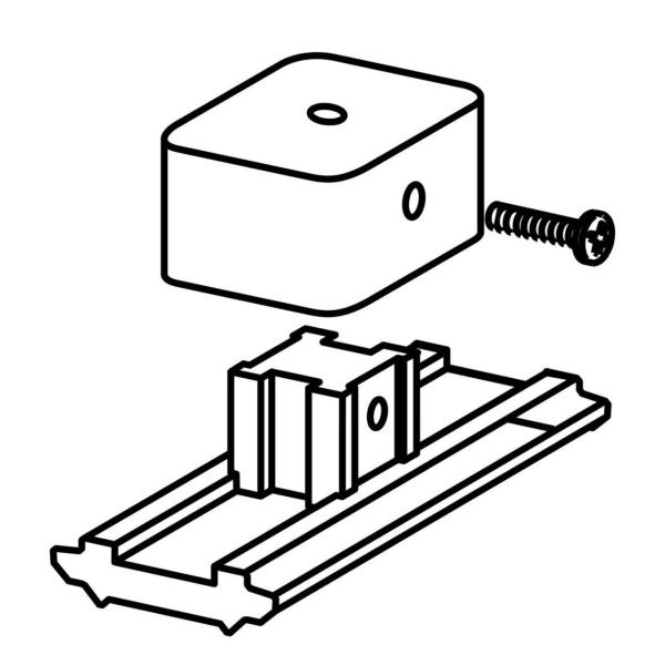 FIJACIN SUPERFICIE PARA PROYECTOR TRACK 48 BLANCO