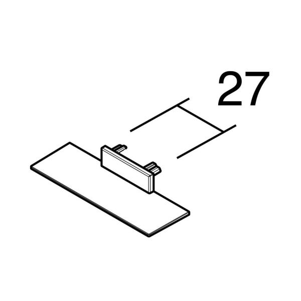 TAPA FINAL PARA PROYECTOR TRACK 48 NEGRO