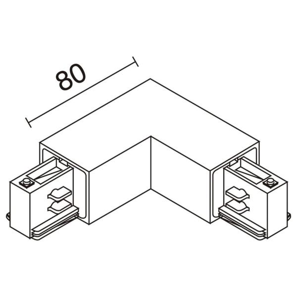 UNIN CURVA EXTERNA 90 TRACK BLANCO