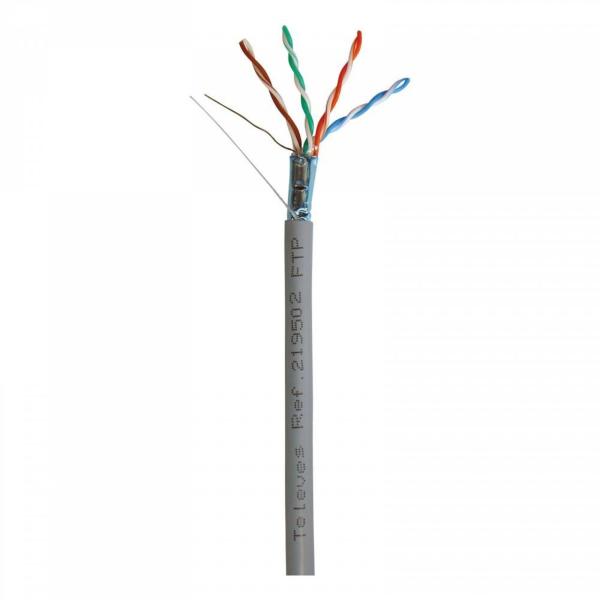 CABLE DATOS F/UTP CAT-5E LSFH 305m GRIS