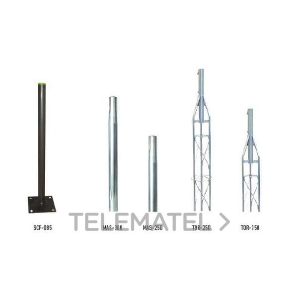 TORRETA TRAMO SUPERIOR 2,5m TOR-250 ADAPTADO PARA ALOJAR UN MÁSTIL ref.1941