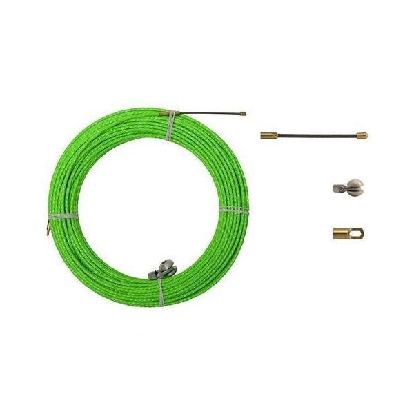 PASACABLES POLIÉSTER TRENZA MONOFILAMENTO 6mm 20m VERDE