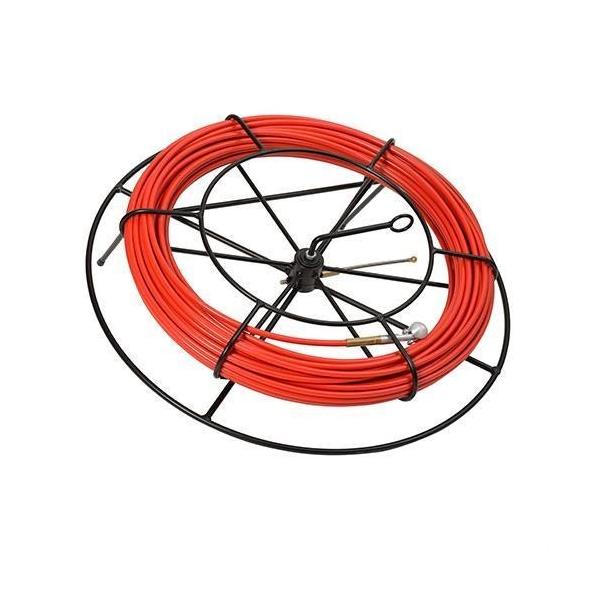 PASACABLES ACERO NYLON 10mm 40m H720 ROJO