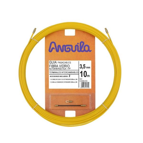 PASACABLES FIBRA AUTOENERGÉTICA 3,5mm 50m AMARILLO