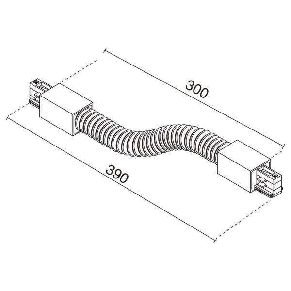 UNIÓN FLEXIBLE TRACK BLANCO