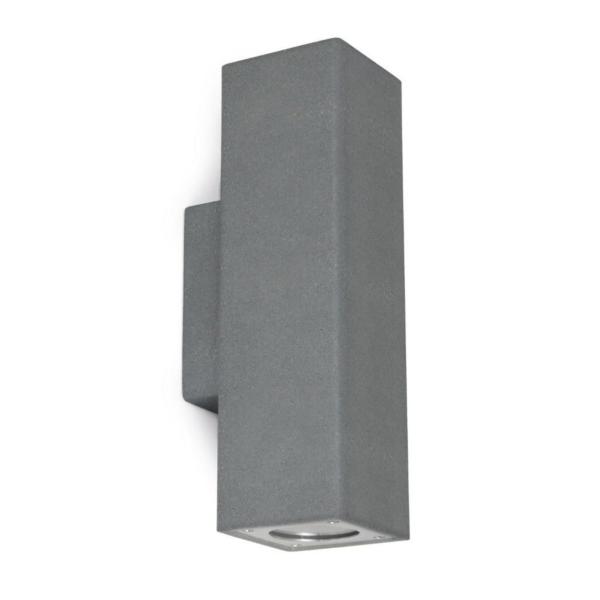 APLIQUE STONE SQUARE IP65 GU10 2x12W UP-DOWN CONCRETE ANTRACITA