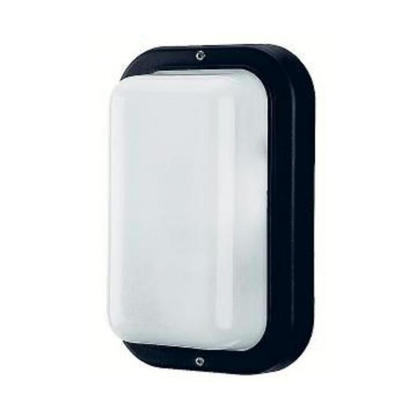 PLAFN PRIMA E-27 RECTANGULAR HORIZONTAL NEGRO