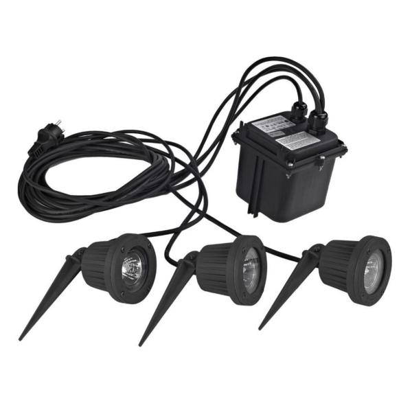 PROYECTOR FOCUS HI-SPOT 3x50W NEGRO CON SOPORTE