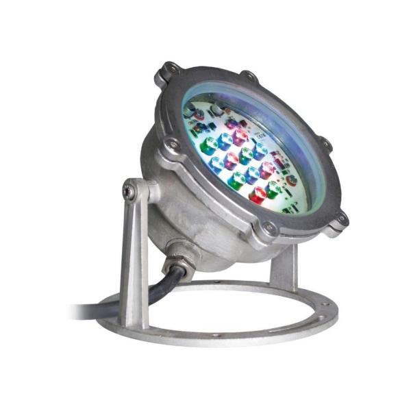 PROYECTOR SUMERGIBLE TILT GAMBLE-PLUS IP68 LED SMD RGB 22W CRI80 45 INOX