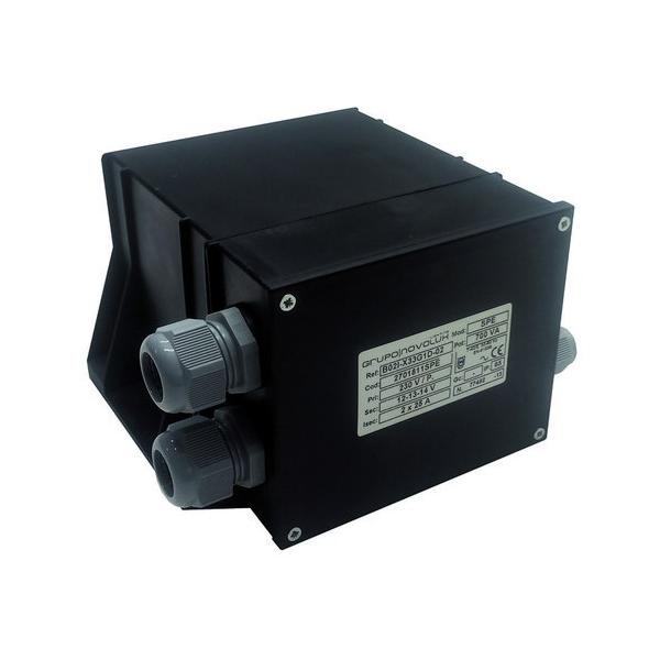 TRANSFORMADOR 12V CORRIENTE ALTERNA 700W IP65 NEGRO