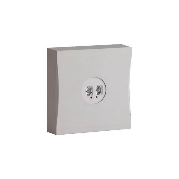 LUMINARIA EMERGENCIA VIA LED 195lm 1h NO PERMANENTE 142x142x39mm BLANCO