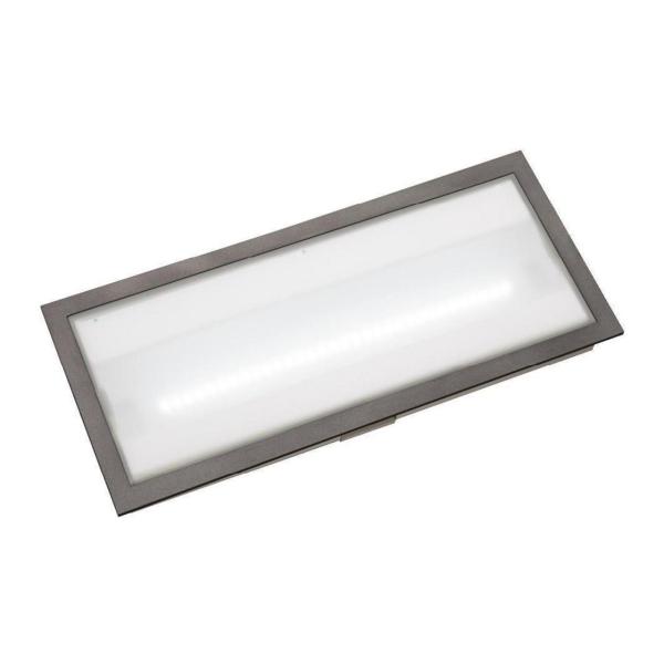 LUMINARIA EMERGENCIA EMP.VOLUTTA LED 180lm 1h PMT.360x166x40mm Al