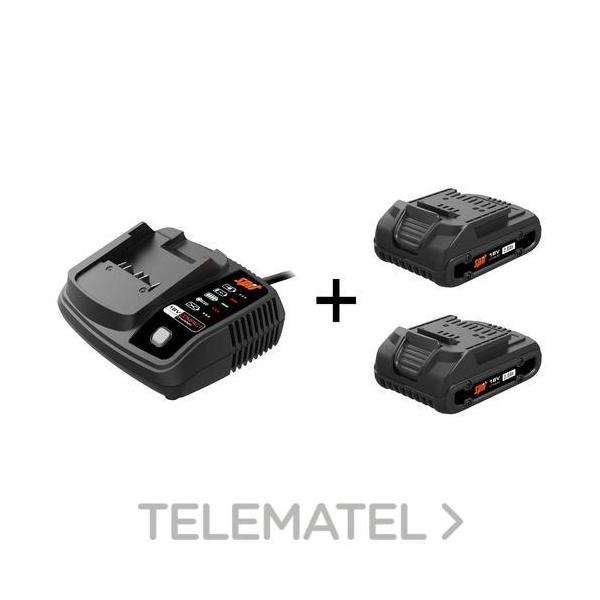 KIT ACCESORIOS ERNERGY PACK 2AH (2 BATERIAS + CARGADOR SMALL)