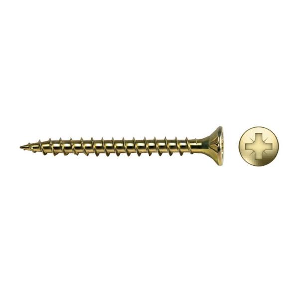 TORNILLO MADERA AVELLANADO VELOX POZI 6x40mm BICROMATADO