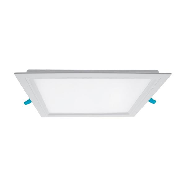 DOWNL.LED KENTAU 23W,230Vac,2.078lm FLUJO 3000K,FORMA CUAD.COLOR BL.FÁCIL INST
