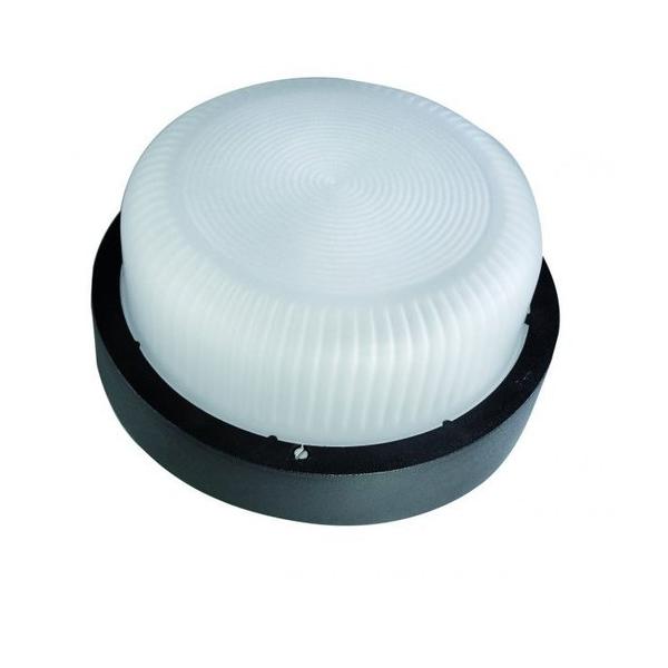 APLIQUE LED REDONDO INCANDESCENTE IP44 NEGRO