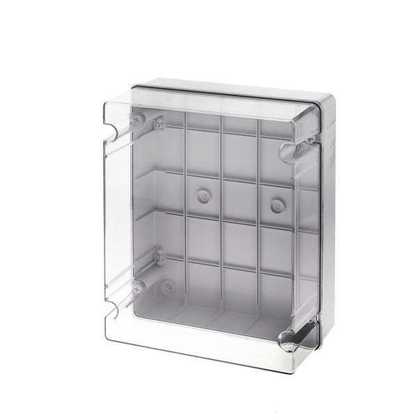 CAJA SUPERFICIE CON TAPA TRANSPARENTE IP65 380x300x180