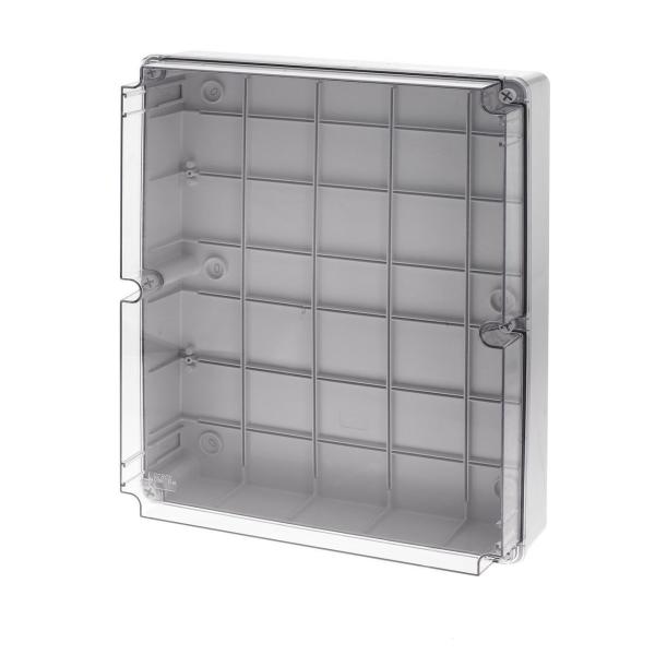 CAJA SUPERFICIE CON TAPA TRANSPARENTE IP65 460x380x120