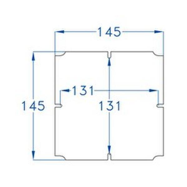 PLACA INTERIOR METÁLICA 150x150 PARA CAJA 170x170