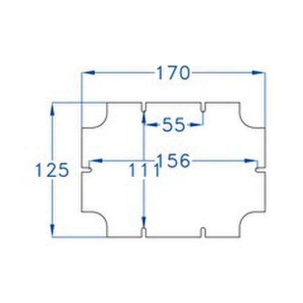 PLACA INTERIOR METÁLICA 185x135 PARA CAJA 190x140