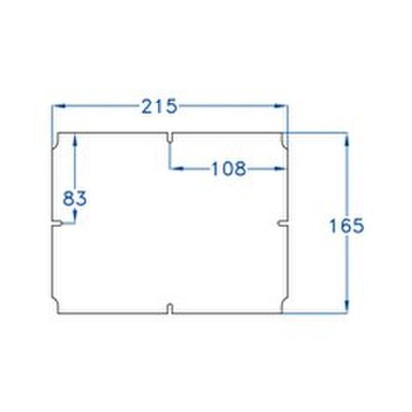 PLACA INTERIOR METÁLICA 215x165 PARA CAJA 240x190