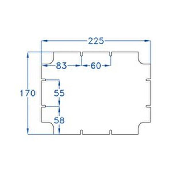 PLACA INTERIOR METÁLICA 215x165 PARA CAJA 240x190