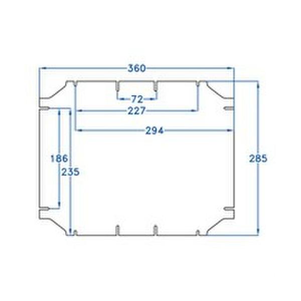 PLACA INTERIOR METÁLICA 360x280 PARA CAJA 380x300