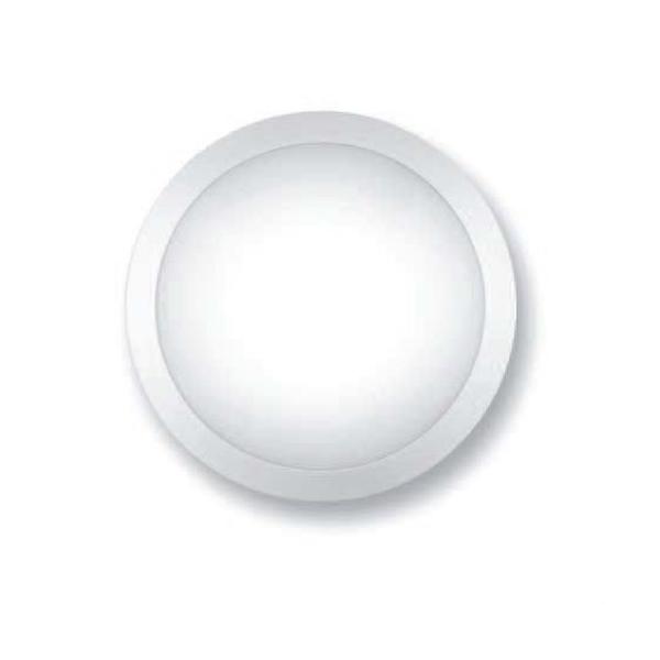 APLIQUE REDONDO POLICARBONATO LED 14W 4000K 1250lm BLANCO CON EMERGENCIA