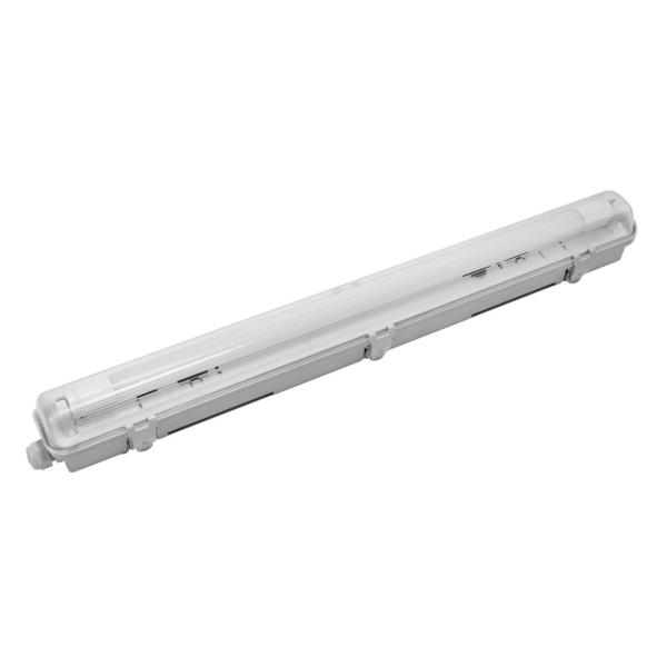 PANTALLA IP65 CABLEADA PARA TUBO LED 1x9W 665x70x84 6 CLIPS