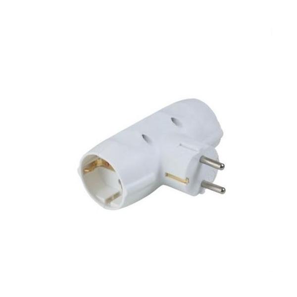 ADAPTADOR BIPOLAR BLANCO DOBLE DERIVACIÓN BOLSA