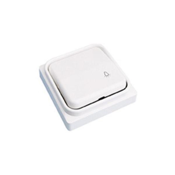 PULSADOR UNIPOLAR LUZ SERIE IBIZA-MAR-MURO BLANCO BOLSA