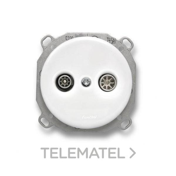 TOMA INTERMEDIA B RTV-SAT DO EMPOTRAR PORCELANA BLANCO (PACK)