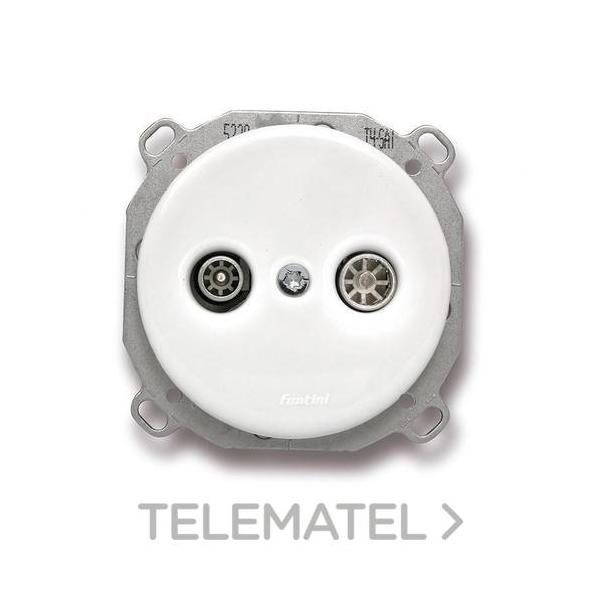 TOMA ÚNICA RTV-SAT DO EMPOTRAR PORCELANA BLANCO (PACK)