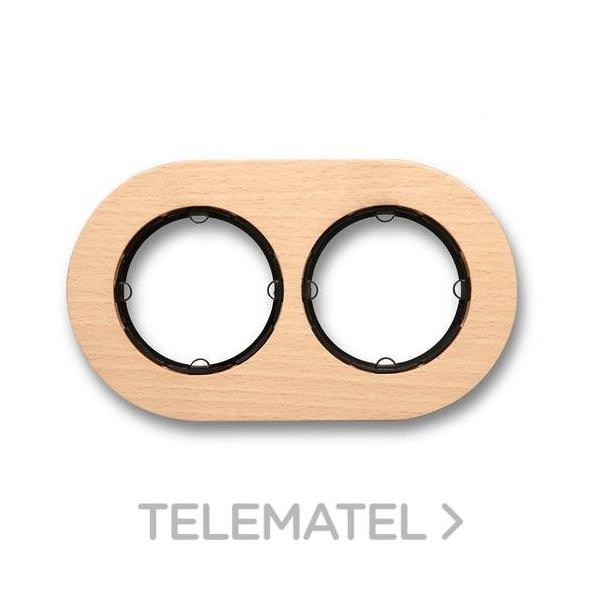 MARCO 2 ELEMENTOS DO MADERA HAYA NATURAL (PACK)