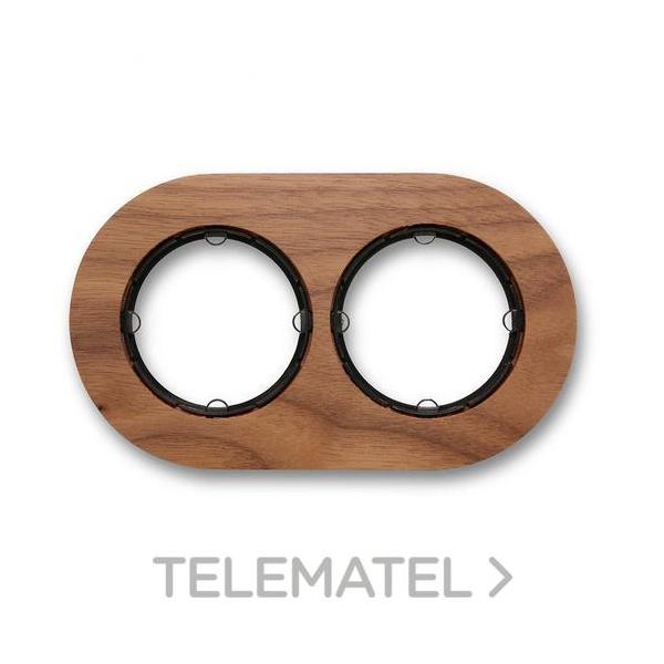 MARCO 2 ELEMENTOS DO MADERA NOGAL (PACK)