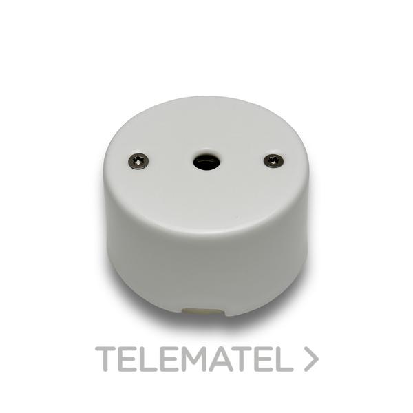 SALIDA CABLES DO 33 PORCELANA BLANCO / NÍQUEL NEGRO