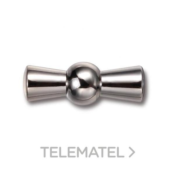 LAZO ROTATIVO METAL + TORNILLO CROMO BLANCO
