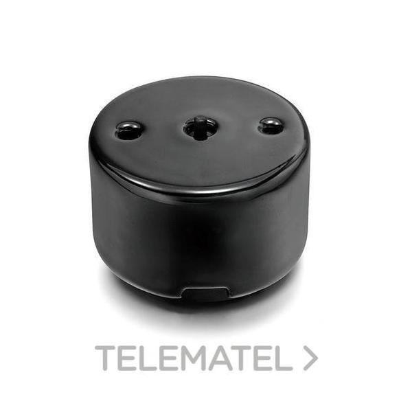 DOBLE CONMUTADOR DO 10AX 250V SIN MANECILLA PORCELANA NEGRO