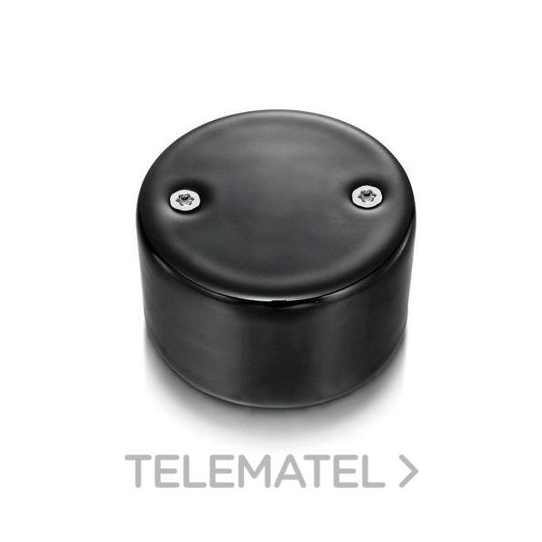 MECANISMO CIEGO PORCELANA NEGRO / CROMO