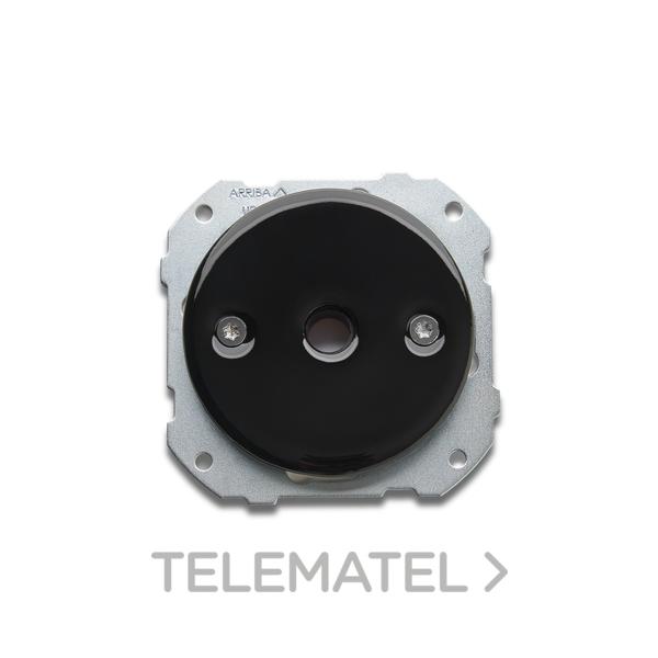 SALIDA CABLES DO 34 PORCELANA NEGRO / CROMO